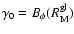 $\gamma_{0}=B_{\rm\phi}
(R_{\rm M}^{\rm gl})$