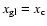 $x_{\rm gl}=x_{\rm c}$
