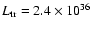 $L_{\rm tr}=2.4\times 10^{36}$