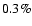 $0.3\%$