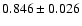 $ 0.846 \pm 0.026 $