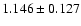 $ 1.146 \pm 0.127 $