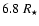 $6.8~R_\star$