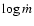 $\log \dot m$