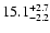 $\rm 15.1^{+2.7}_{-2.2}$