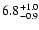 $\rm 6.8^{+1.0}_{-0.9}$