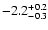 $\rm -2.2_{-0.3}^{+0.2}$