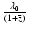 $\frac{\lambda_{0}}{(1+\bar{z})}$