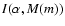 $I(\alpha,M(m))$