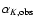 $\alpha_{K,{\rm obs}}$