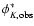 $\phi ^{\ast }_{K,{\rm obs}}$