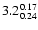$\rm 3.2^{0.17}_{0.24}$