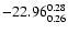 $\rm -22.96^{0.28}_{0.26}$