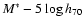 $M^{\ast}-5\log h_{70}$