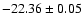 $-22.36\pm0.05$