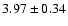 $3.97\pm0.34$