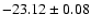 $-23.12\pm0.08$