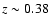 $z\sim0.38$