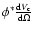 $\phi^{\ast}\frac{{\rm d}V_{\rm c}}{{\rm d}\Omega}$