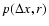 $p(\Delta x,r)$