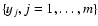 $\{y_j,j=1,\ldots,m\}$