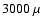 $3000~\mu$