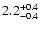 $\rm 2.2_{-0.4}^{+0.4}$