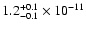 $\rm 1.2_{-0.1}^{+0.1}\times10^{-11}$