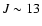 $J\sim13$