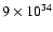 $9\times10^{34}$