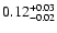 $\rm0.12_{-0.02}^{+0.03}$