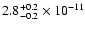 $\rm 2.8_{-0.2}^{+0.2} \times10^{-11}$