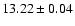 $13.22\pm0.04$