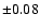 $\pm0.08$