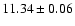 $11.34\pm0.06$