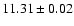 $11.31\pm0.02$