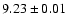 $9.23\pm0.01$