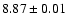 $8.87\pm0.01$