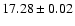 $17.28\pm0.02$