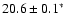 $20.6\pm0.1^\ast$