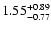 $\rm 1.55_{-0.77}^{+0.89}$