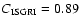 $C_{\rm ISGRI}=0.89$