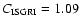 $C_{\rm ISGRI}=1.09$
