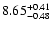 $\rm 8.65^{+0.41}_{-0.48} $