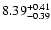 $\rm 8.39^{+0.41}_{-0.39}$