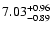 $\rm 7.03^{+0.96}_{-0.89}$
