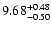 $\rm 9.68^{+0.48}_{-0.50}$