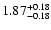 $\rm 1.87^{+0.18}_{-0.18}$