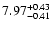 $\rm 7.97^{+0.43}_{-0.41}$
