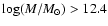 $\log(M/M_{\odot})>12.4$